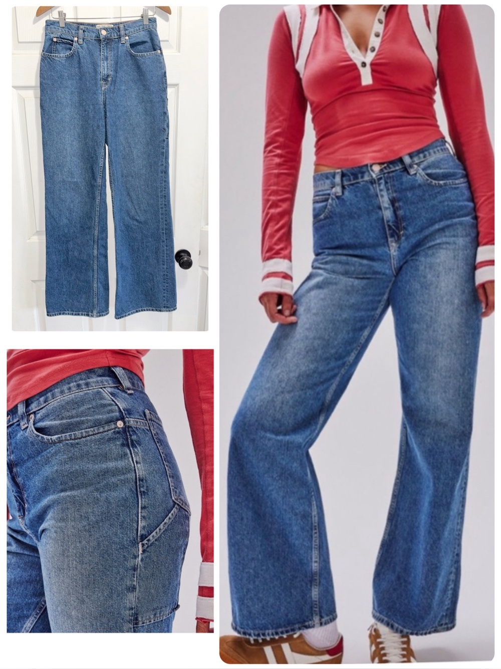 Free People We The Free Tinsley Jeans Baggy Slouchy High Rise Jeans Size 27